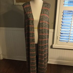 Lularoe Sleeveless Long Cardigan